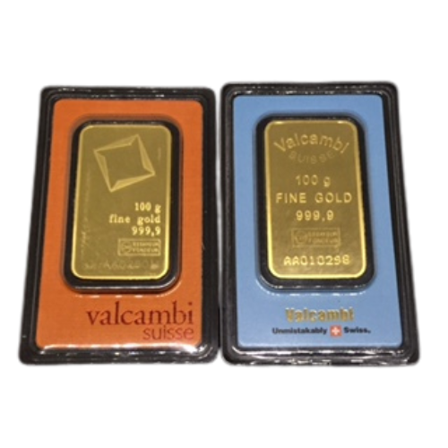 100 g Gold Bars Valcambi for Sale